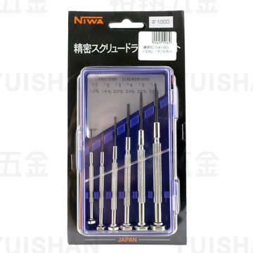 鐘錶起子組6支組(一字) #1000N〔NIWA〕