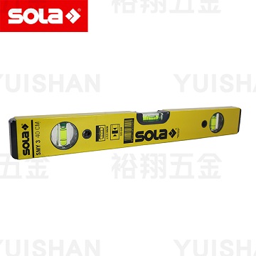 無磁水平尺(黃)12＂x300mm (SMY 3 30)【SOLA】產品圖