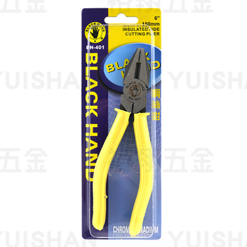 膠柄鋼絲鉗6＂BH-401﹝黑手﹞